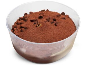 monoporzione sfusa in coppetta al tiramisù
